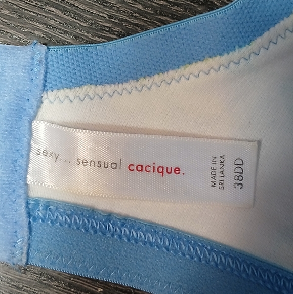 Cacique Floral Cotton Unpadded Underwire Bra 38DD - Picture 15 of 16